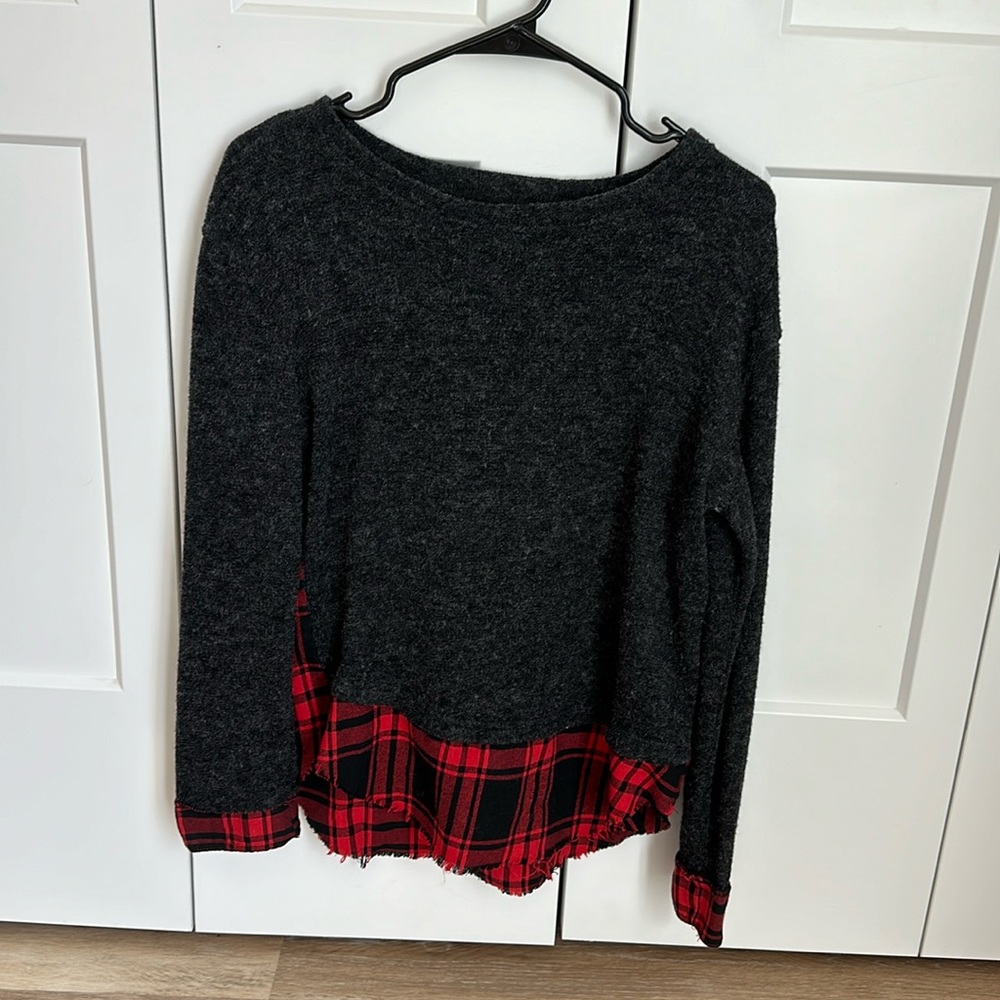 Layered-look sweater